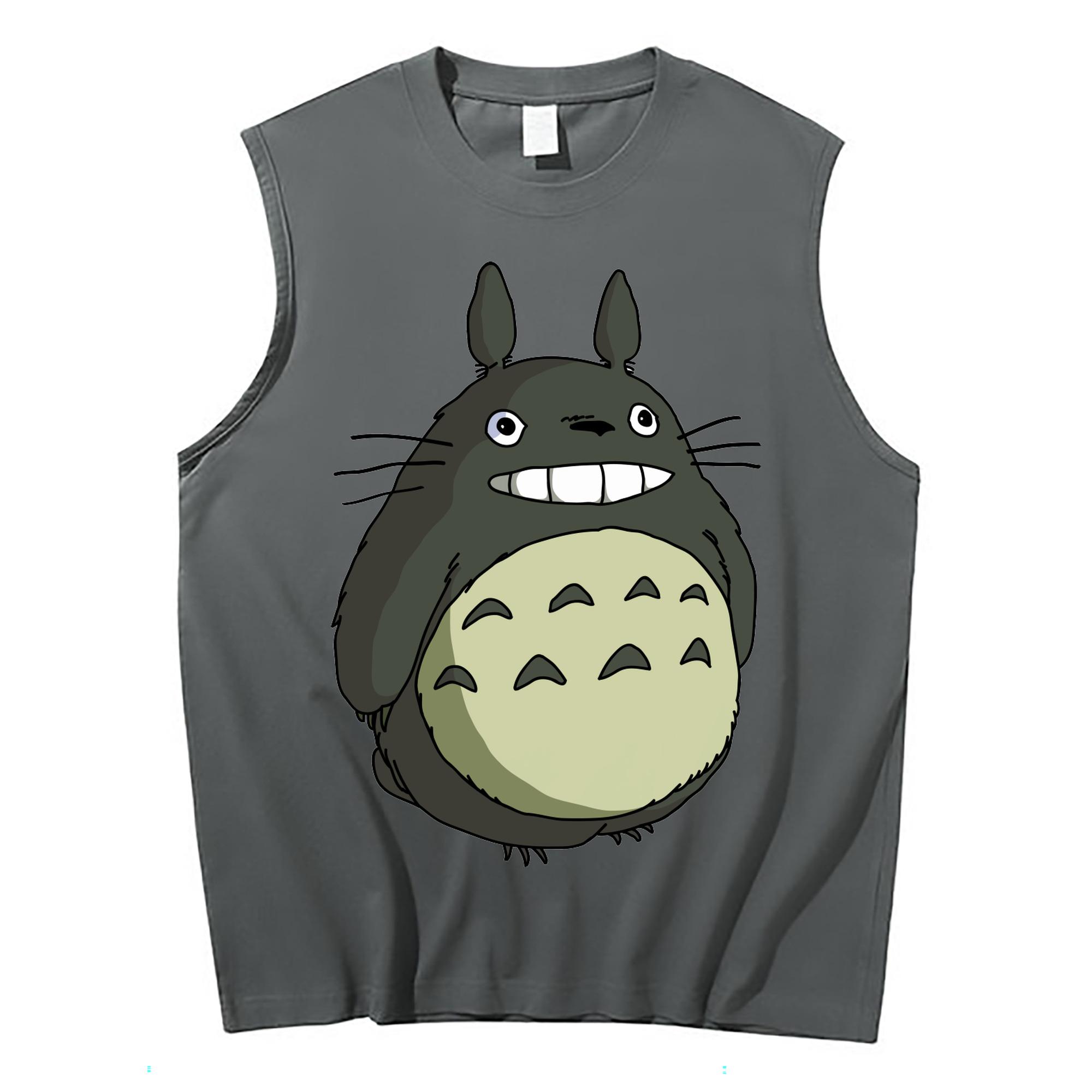 （画像用） となりのトトロ 草壁メイ 草壁サツキ My Neighbor Totoro Satsuki Kusakabe Mei Kusakabe コットン100％タンクトップ（フロントプリント）